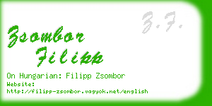 zsombor filipp business card